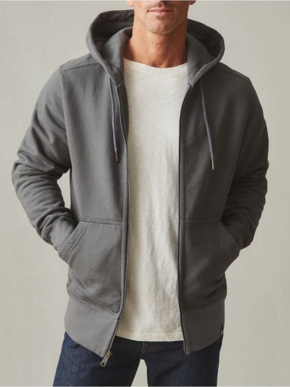 American Giant Men’s Heavyweight Full Zip Hoody New Size XL